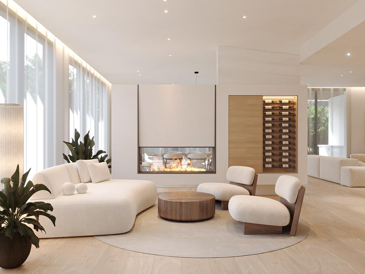Great room — open plan from entry through to the terrace